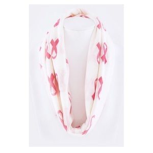 Pink Ribbon Infinity Scarf